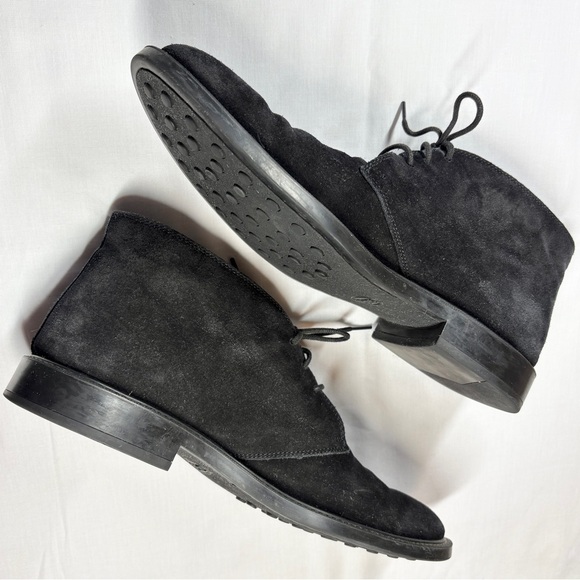 Tod’s Men’s Polacco Gomma Chukka Boots Size UK 11 US 10 Black Lace Up Ankle - Picture 6 of 14